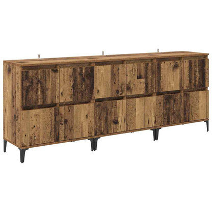 vidaXL Sideboards 3 pcs Altholz 60 x 35 x 70 cm Holzwerkstoff