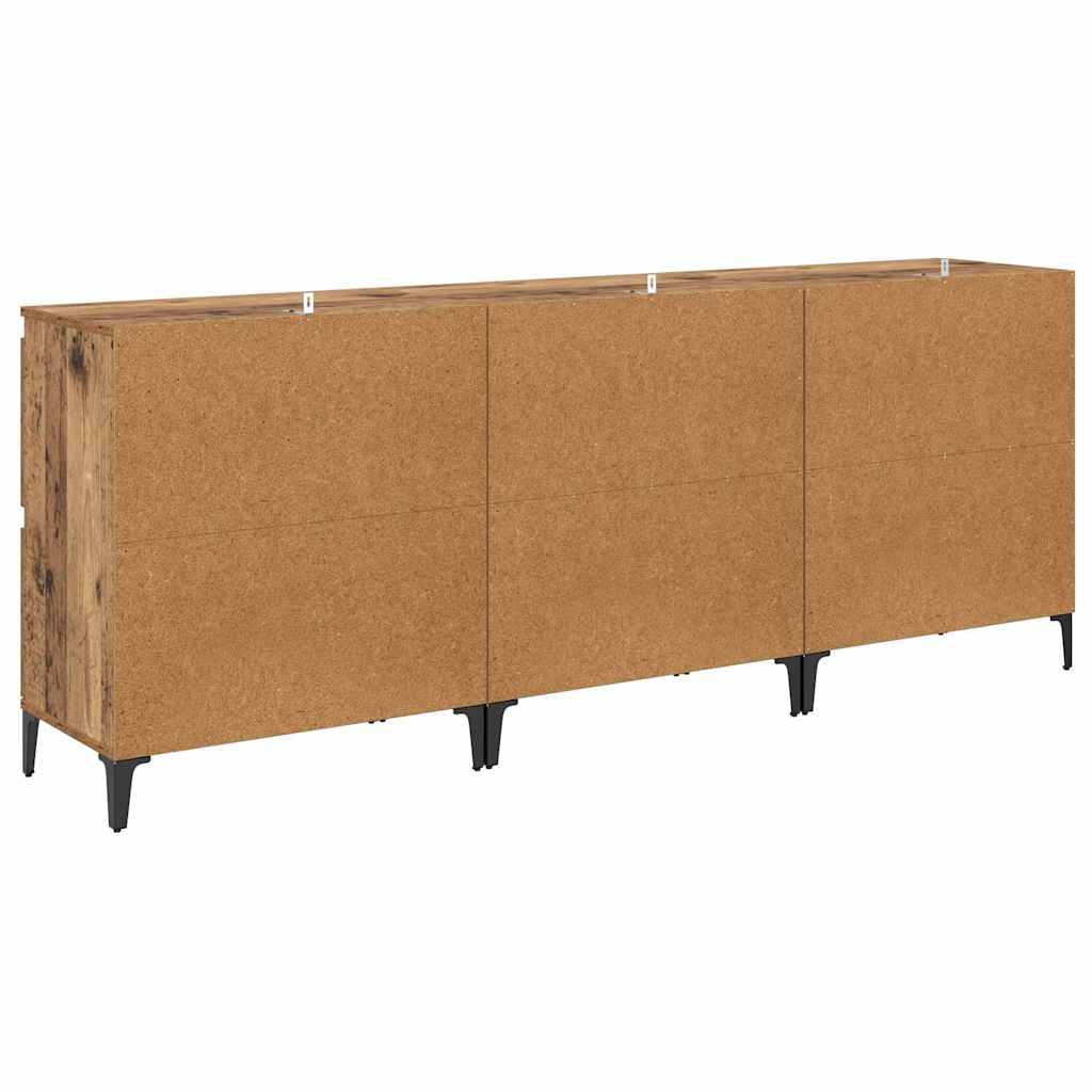 vidaXL Sideboards 3 pcs Altholz 60 x 35 x 70 cm Holzwerkstoff