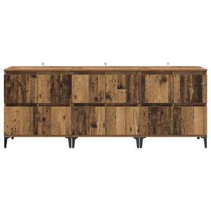 vidaXL Sideboards 3 pcs Altholz 60 x 35 x 70 cm Holzwerkstoff
