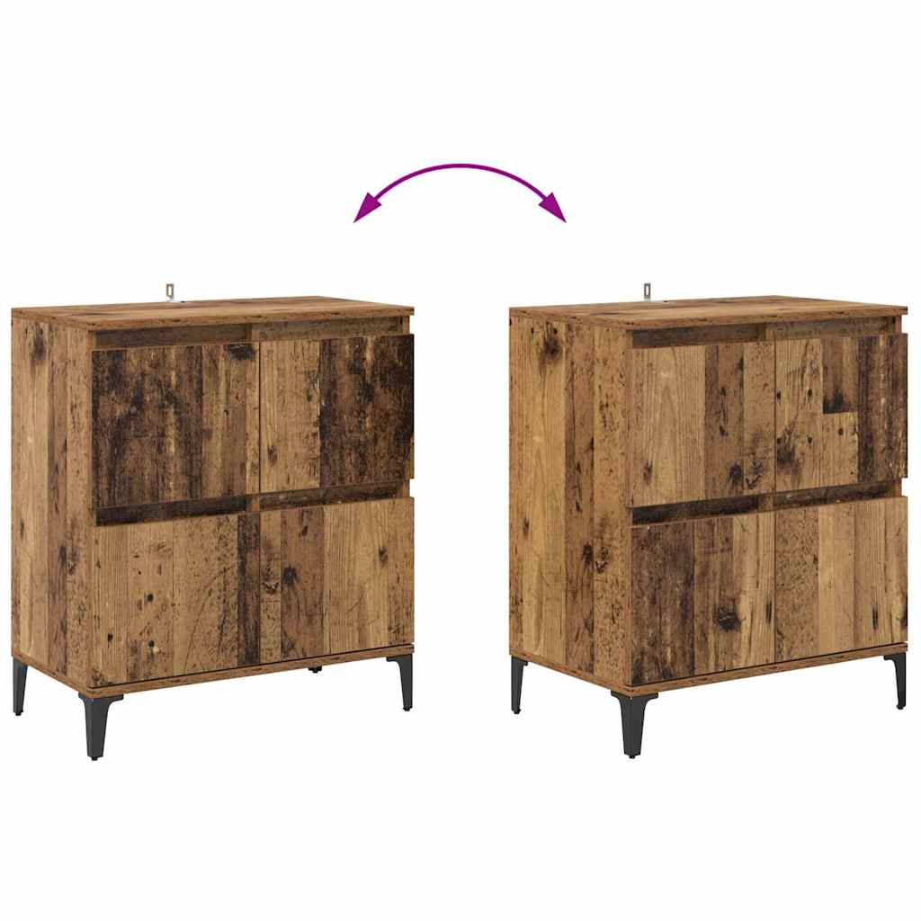 vidaXL Sideboards 3 pcs Altholz 60 x 35 x 70 cm Holzwerkstoff