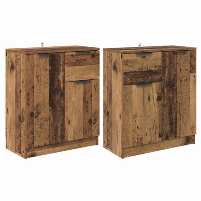 Sideboards 2 pcs Altholz 60 x 30 x 70 cm Holzwerkstoff