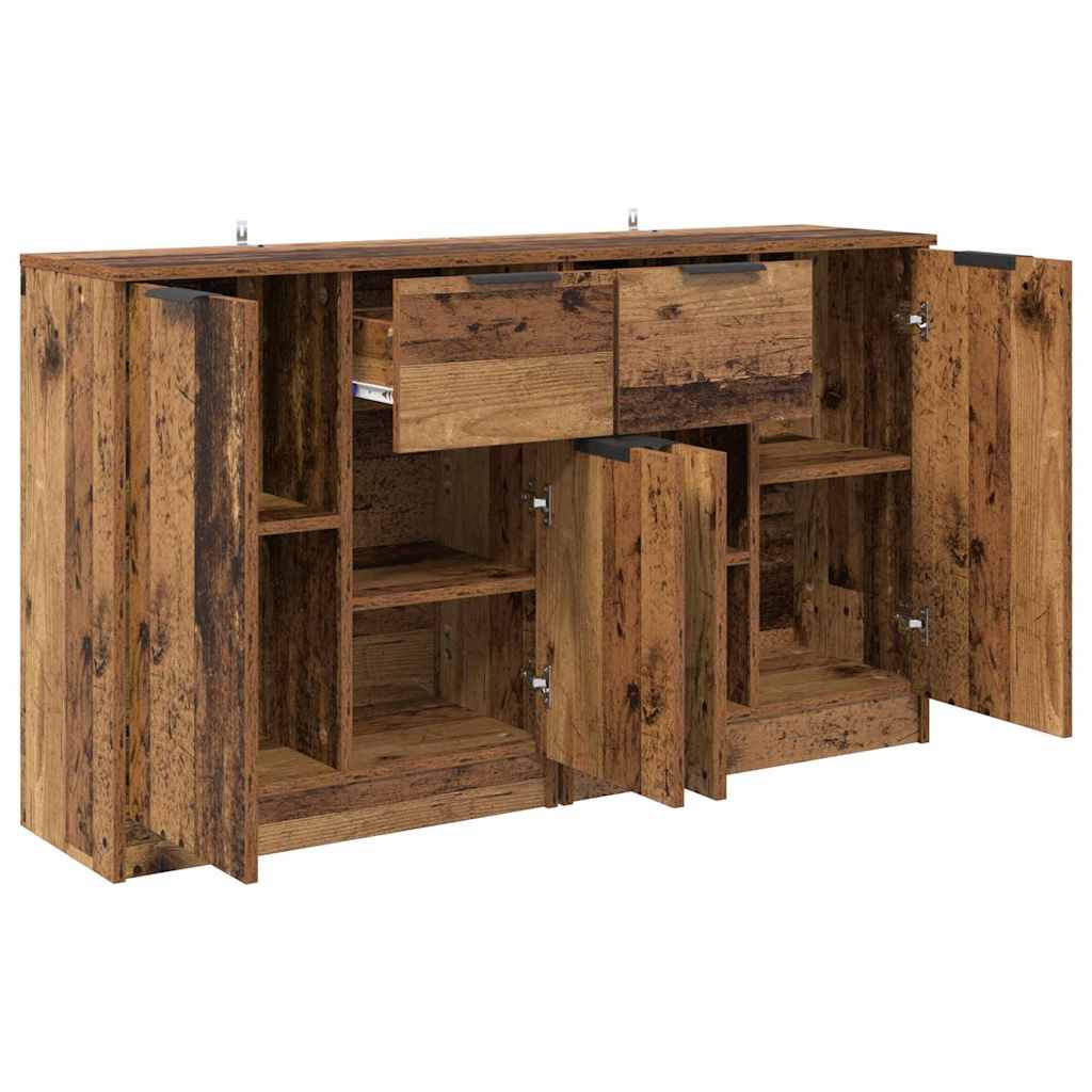 Sideboards 2 pcs Altholz 60 x 30 x 70 cm Holzwerkstoff