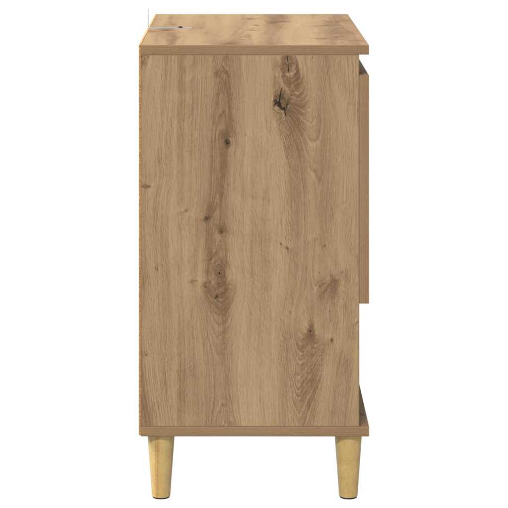 vidaXL Sideboards 2 pcs Artisan-Eiche 60 x 35 x 70 cm Holzwerkstoff