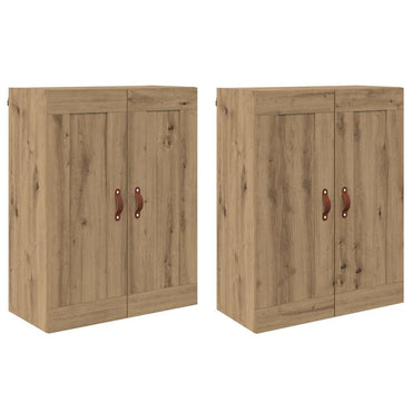 vidaXL Wandmontierter Schrank 2 pcs Artisan-Eiche 69,5 x 34 x 90 cm