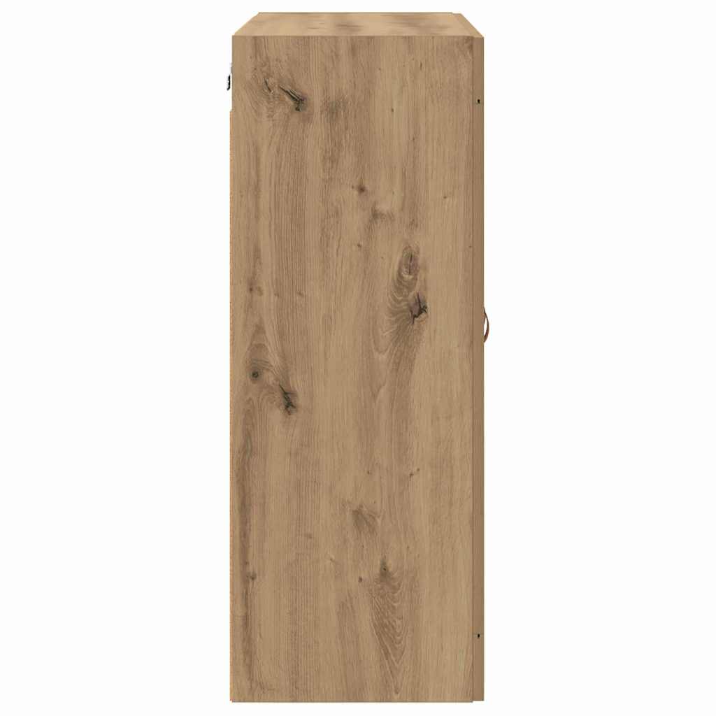 vidaXL Wandmontierter Schrank 2 pcs Artisan-Eiche 69,5 x 34 x 90 cm