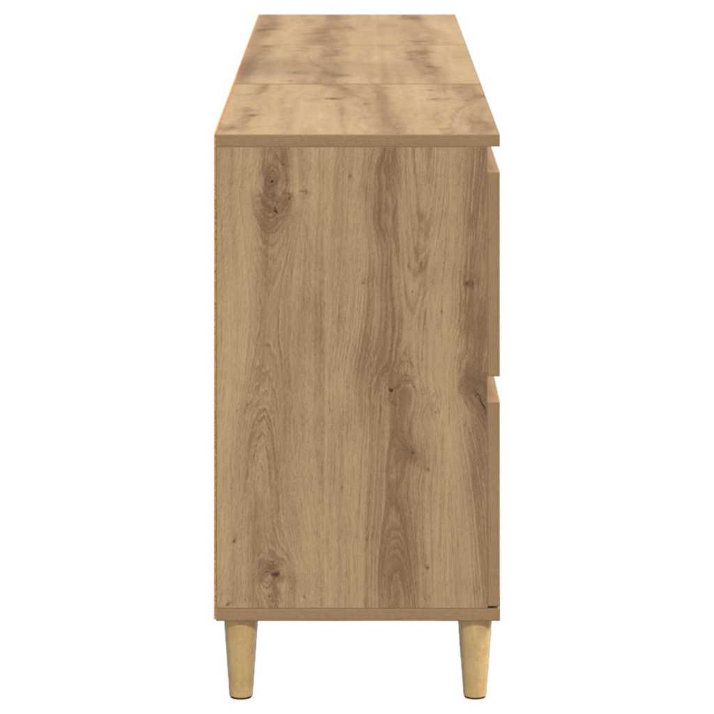 vidaXL Sideboards 3 pcs Artisan-Eiche 60 x 35 x 70 cm Holzwerkstoff