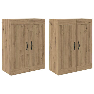 vidaXL Wandmontierter Schrank 2 pcs Artisan-Eiche 69,5 x 34 x 90 cm