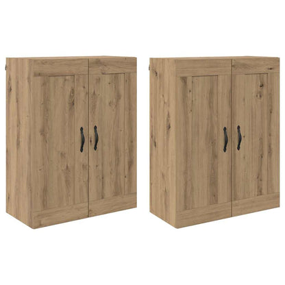 vidaXL Wandmontierter Schrank 2 pcs Artisan-Eiche 69,5 x 34 x 90 cm