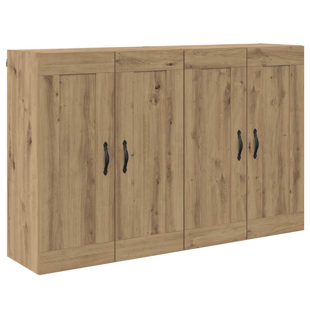vidaXL Wandmontierter Schrank 2 pcs Artisan-Eiche 69,5 x 34 x 90 cm