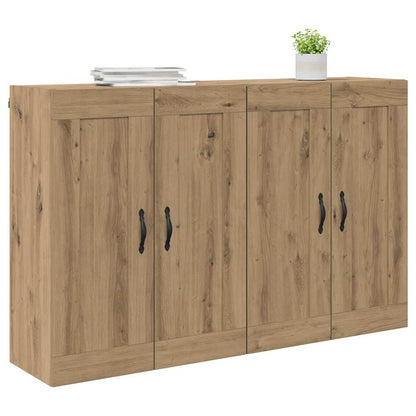 vidaXL Wandmontierter Schrank 2 pcs Artisan-Eiche 69,5 x 34 x 90 cm