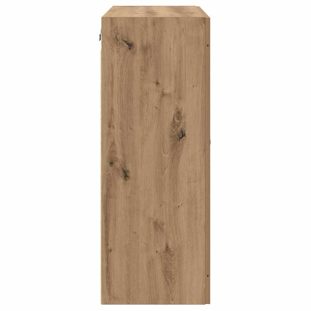 vidaXL Wandmontierter Schrank 2 pcs Artisan-Eiche 69,5 x 34 x 90 cm