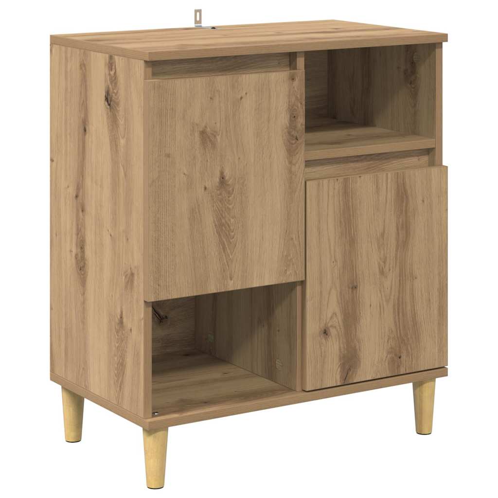 vidaXL Sideboards 3 pcs Artisan-Eiche 60 x 35 x 70 cm Holzwerkstoff