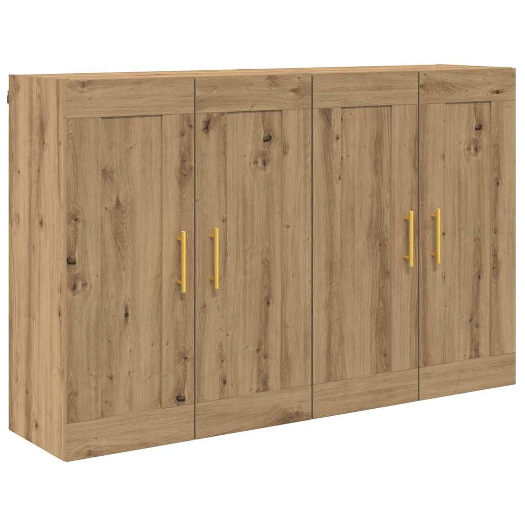 vidaXL Meuble mural 2 pcs Chêne artisan 69,5 x 34 x 90 cm