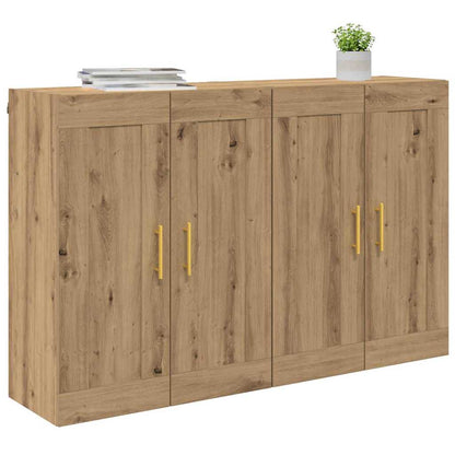 vidaXL Meuble mural 2 pcs Chêne artisan 69,5 x 34 x 90 cm