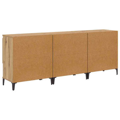 Sideboards 3 pcs Artisan-Eiche 60 x 35 x 70 cm Holzwerkstoff