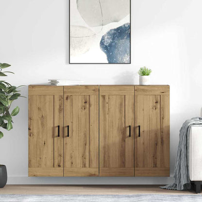 vidaXL Meuble mural 2 pcs Chêne artisanat 69,5 x 34 x 90 cm