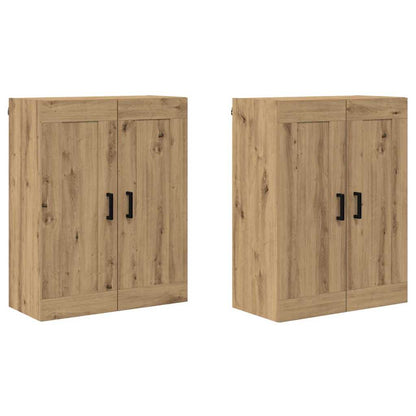 vidaXL Meuble mural 2 pcs Chêne artisanat 69,5 x 34 x 90 cm