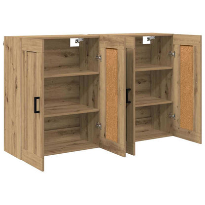 vidaXL Meuble mural 2 pcs Chêne artisanat 69,5 x 34 x 90 cm
