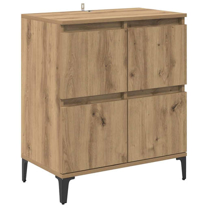 vidaXL Bahuts 3 pcs Chêne artisan 60 x 35 x 70 cm Bois d'ingénierie