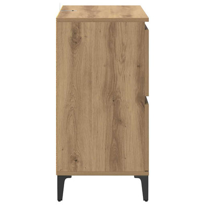 vidaXL Bahuts 3 pcs Chêne artisan 60 x 35 x 70 cm Bois d'ingénierie