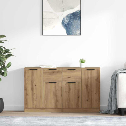 vidaXL Commodes 2 pcs Chêne artisan 60 x 30 x 70 cm Bois d'ingénierie
