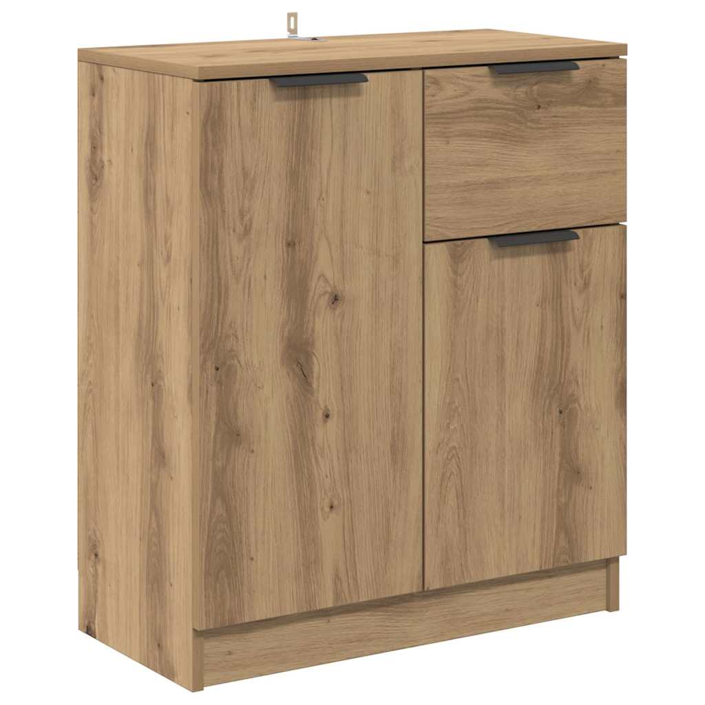 vidaXL Commodes 2 pcs Chêne artisan 60 x 30 x 70 cm Bois d'ingénierie