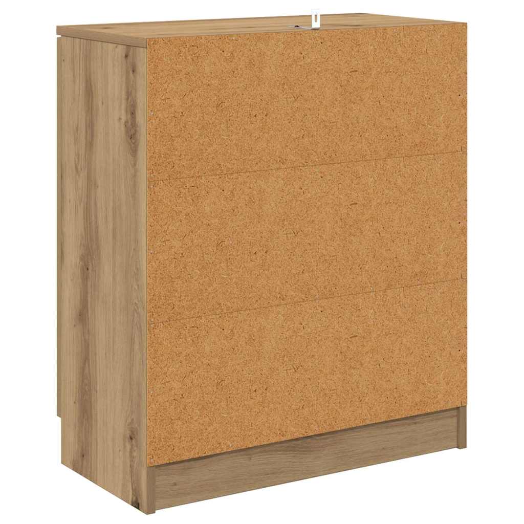 vidaXL Commodes 2 pcs Chêne artisan 60 x 30 x 70 cm Bois d'ingénierie