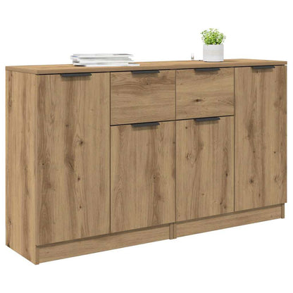 vidaXL Commodes 2 pcs Chêne artisan 60 x 30 x 70 cm Bois d'ingénierie