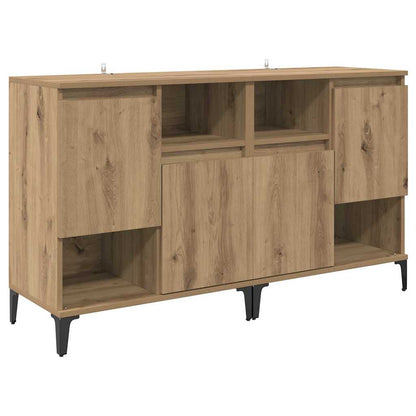 vidaXL Commodes 2 pcs Chêne Artisan 60 x 35 x 70 cm Bois d'ingénierie