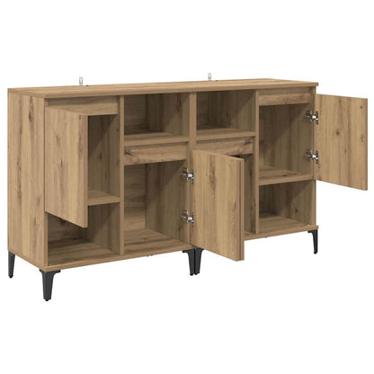 vidaXL Commodes 2 pcs Chêne Artisan 60 x 35 x 70 cm Bois d'ingénierie