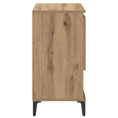 vidaXL Commodes 2 pcs Chêne Artisan 60 x 35 x 70 cm Bois d'ingénierie