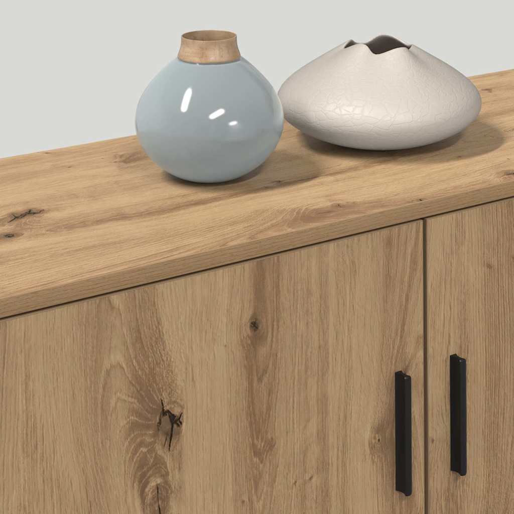 vidaXL Meuble TV mural - Ensemble de 3 pièces - Chêne artisan - 100 x 34,5 x 40 cm