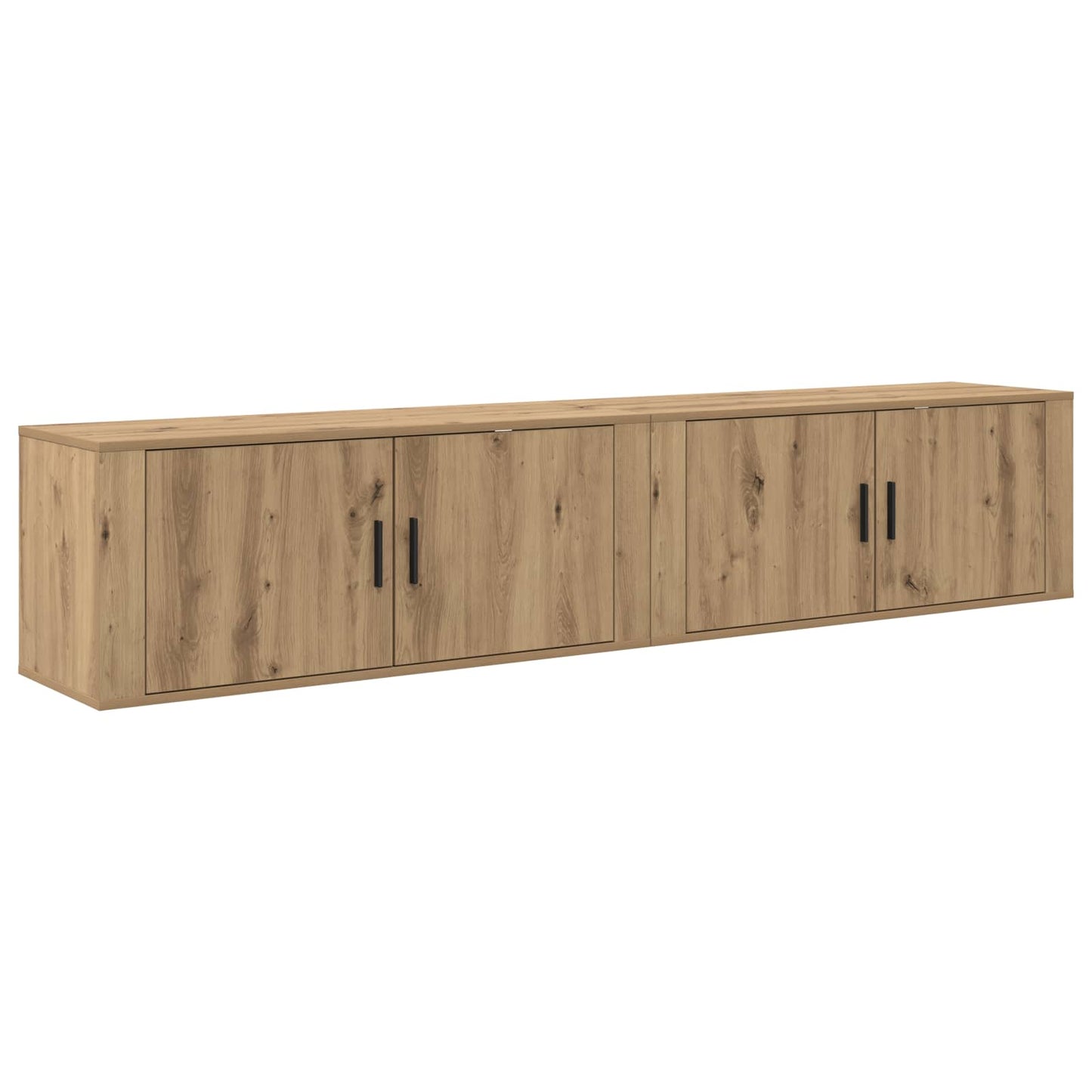 vidaXL Meuble TV mural 2 pcs Chêne artisan 100 x 34,5 x 40 cm