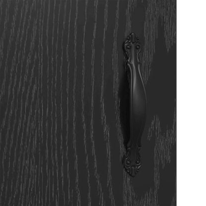 vidaXL Meuble mural 2 pcs Noir aspect chêne Aggloméré
