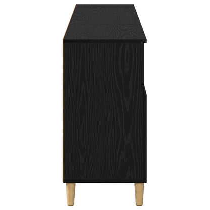 vidaXL Bahuts 3 pcs Noir aspect chêne 60 x 35 x 70 cm
