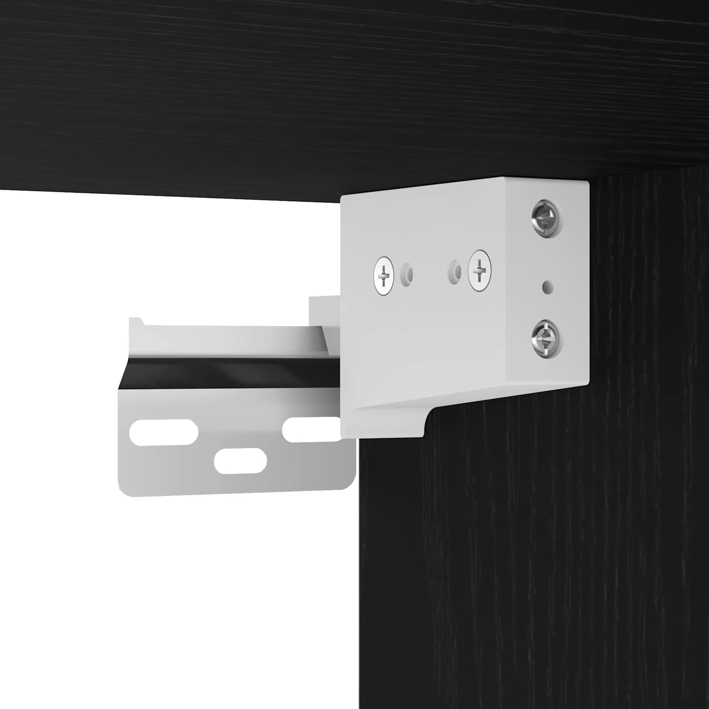 vidaXL Wand-TV-Schrank Set Wandmontiert 2 pcs Schwarz Eichen-Optik