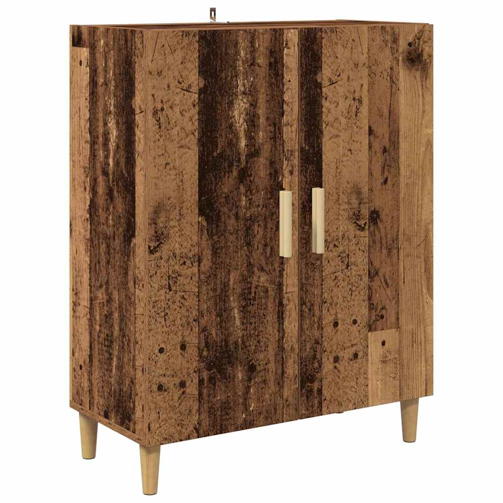 vidaXL Meuble haut en bois de récupération 69,5 x 32,5 x 180 cm, bois d'ingénierie