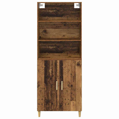 vidaXL Meuble haut en bois de récupération 69,5 x 32,5 x 180 cm, bois d'ingénierie