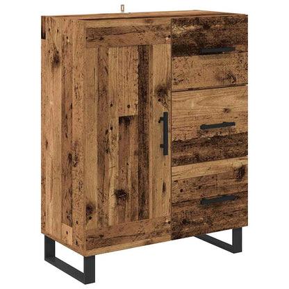Highboard Altholz 69,5 x 34 x 180 cm Holzwerkstoff