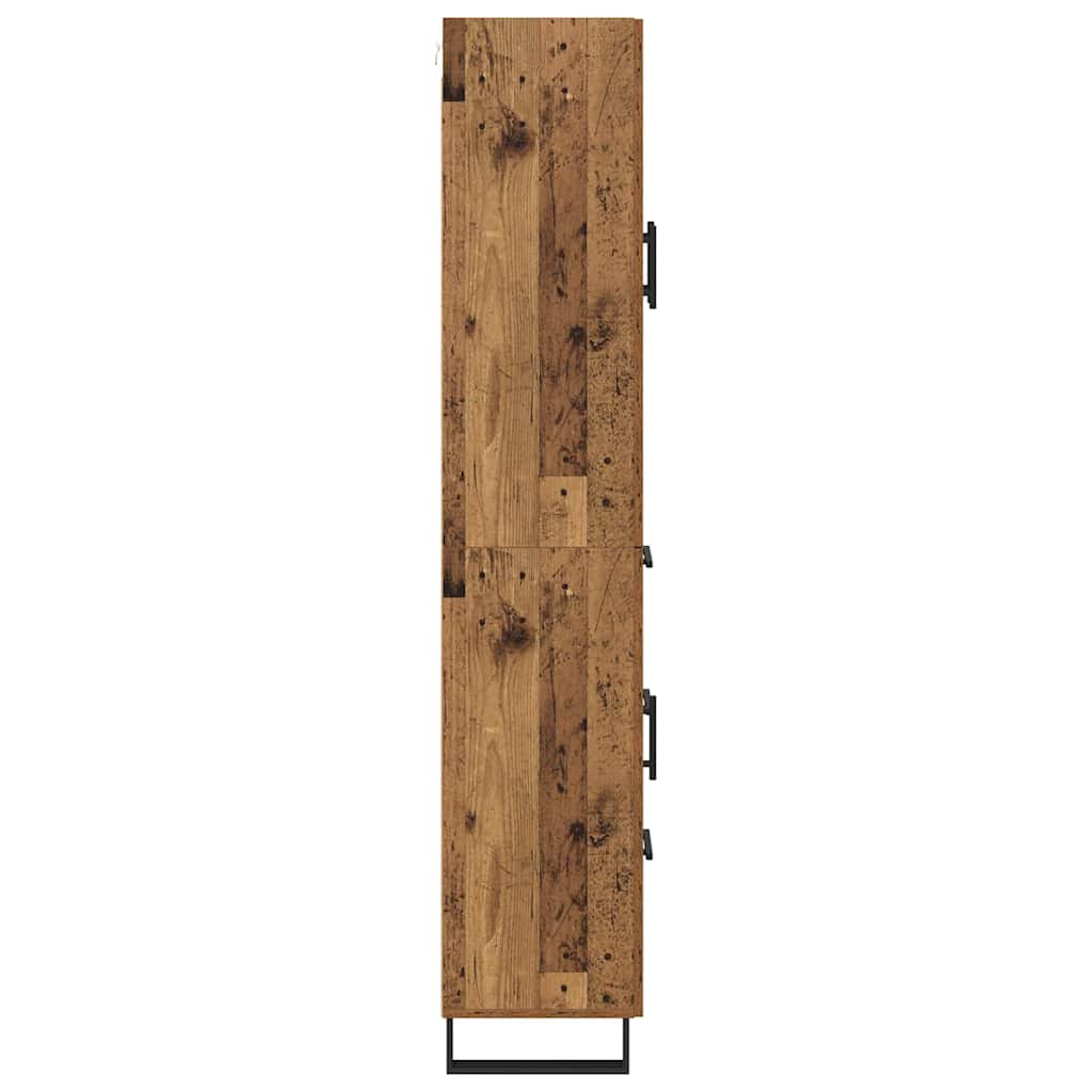 Highboard Altholz 69,5 x 34 x 180 cm Holzwerkstoff