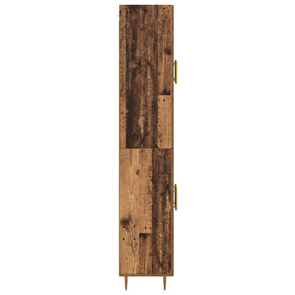 Highboard Altholz 69,5 x 34 x 180 cm Holzwerkstoff