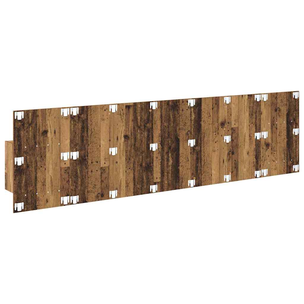 vidaXL Kopfteil mit Schrank mit Schubladen 3 pcs Altholz Holzwerkstoff
