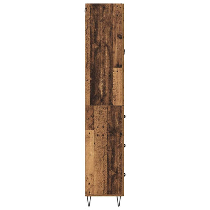 Highboard Altholz 69,5 x 34 x 180 cm Holzwerkstoff