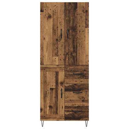 Highboard mit Schubladen 2 pcs Altholz Holzwerkstoff