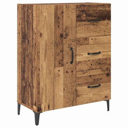 vidaXL Buffet haut mural en bois de récupération 69,5 x 34 x 180 cm, bois d'ingénierie