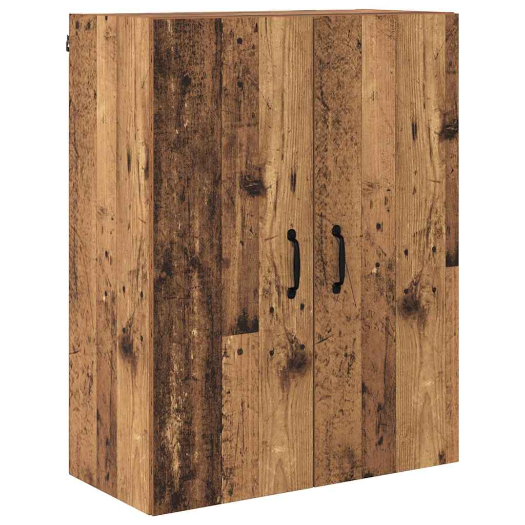 vidaXL Buffet haut mural en bois de récupération 69,5 x 34 x 180 cm, bois d'ingénierie