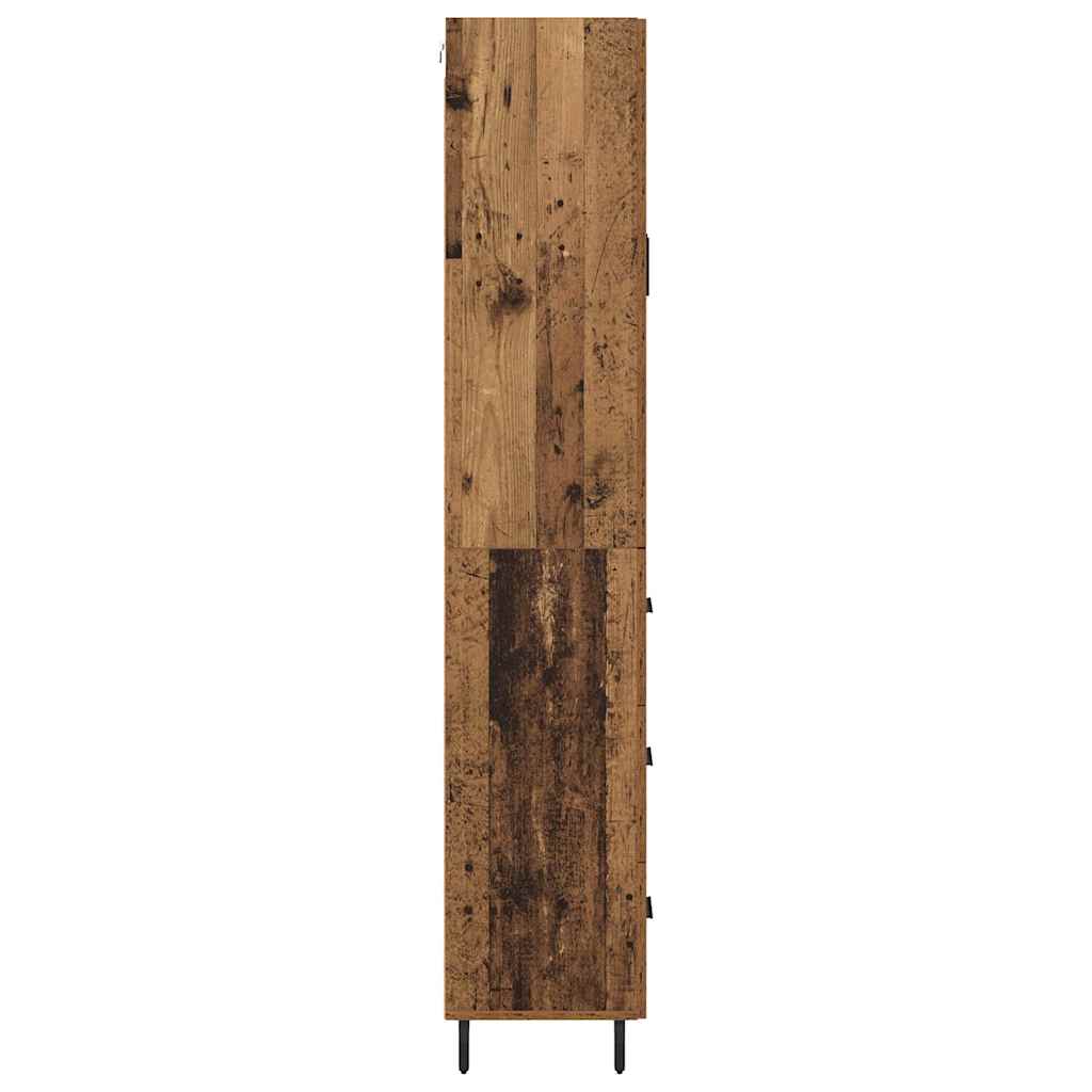 Highboard mit Schubladen 2 pcs Altholz Holzwerkstoff