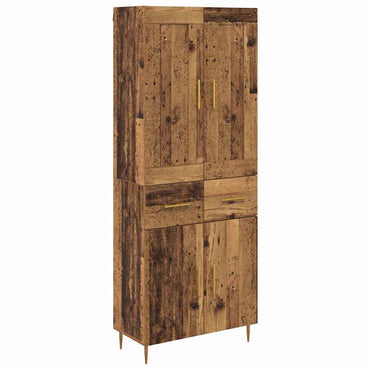 vidaXL Highboard Altholz 69,5 x 34 x 180 cm Holzwerkstoff