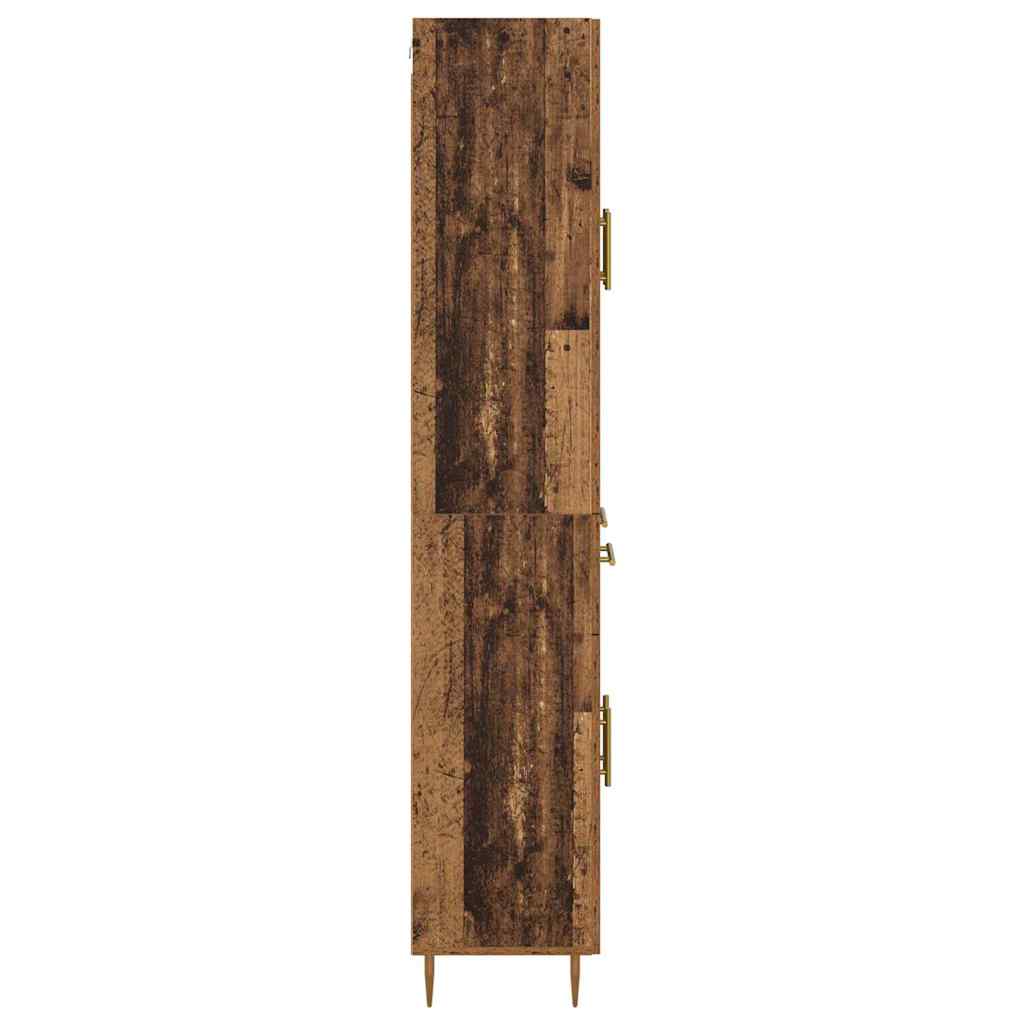 Highboard Altholz 69,5 x 34 x 180 cm Holzwerkstoff