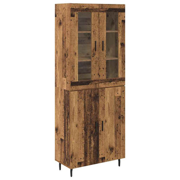 vidaXL Highboard 2 pcs Altholz Holzwerkstoff